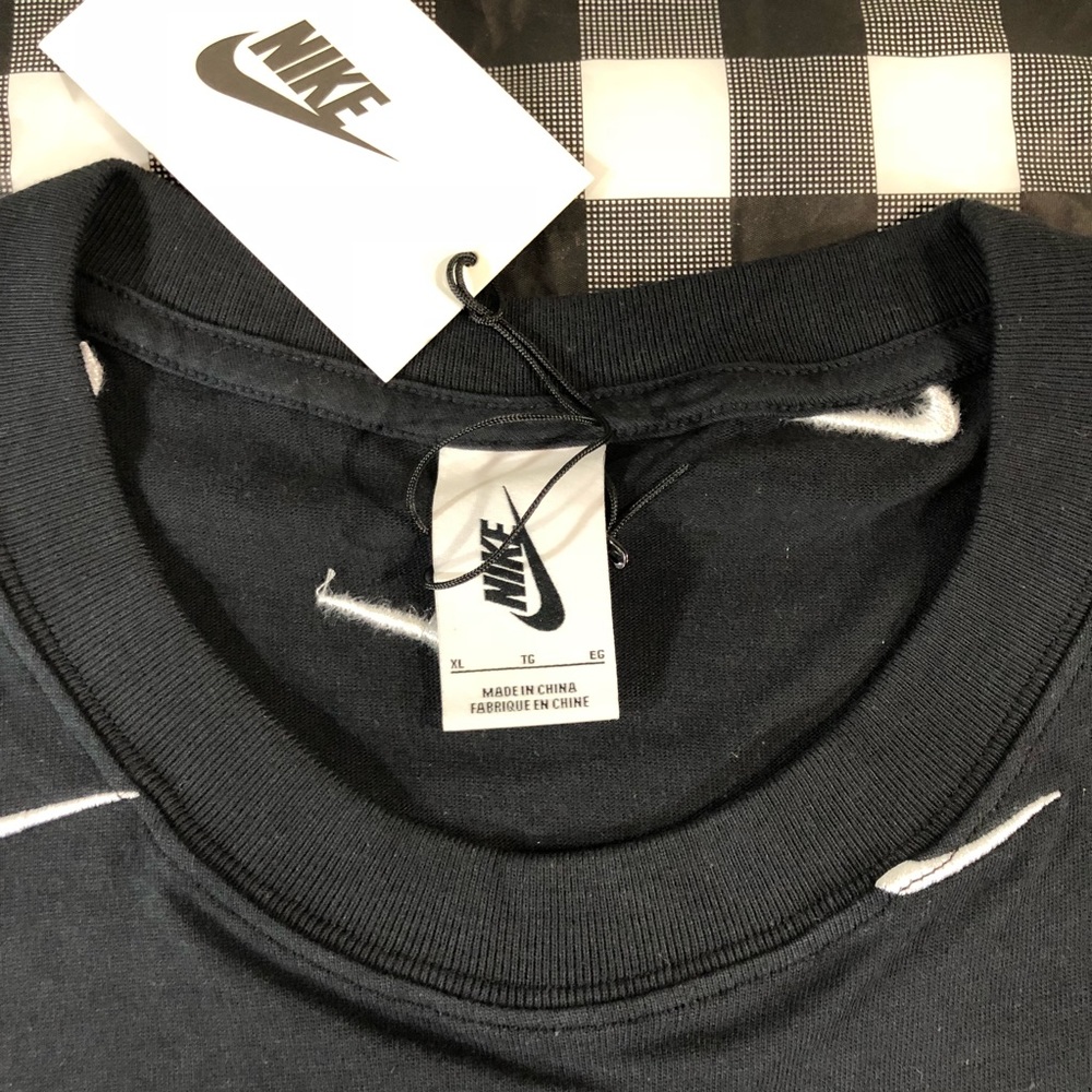 Nike Swoosh All Over Embroidered Tiny Logo Tee - Picture 7 of 7